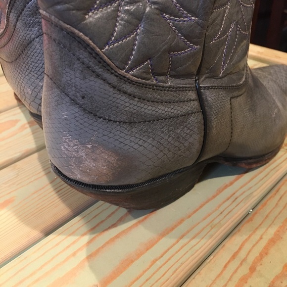 Vintage grey cowboy boots - women’s size 8.5 - Picture 5 of 11